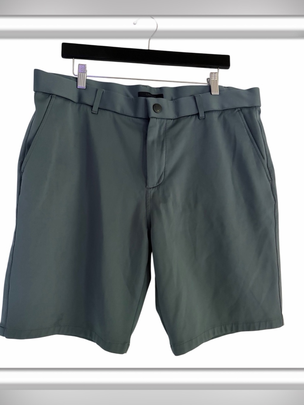 Greyson Montauk Shorts Mens Size 38 Green 9" Inseam Performance Golf Stretch